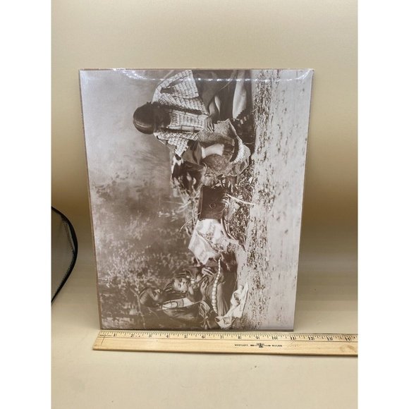 Plains Indian Women Preparing Dinner Print Old West Collectors Series  11”x14” - Picture 4 of 6